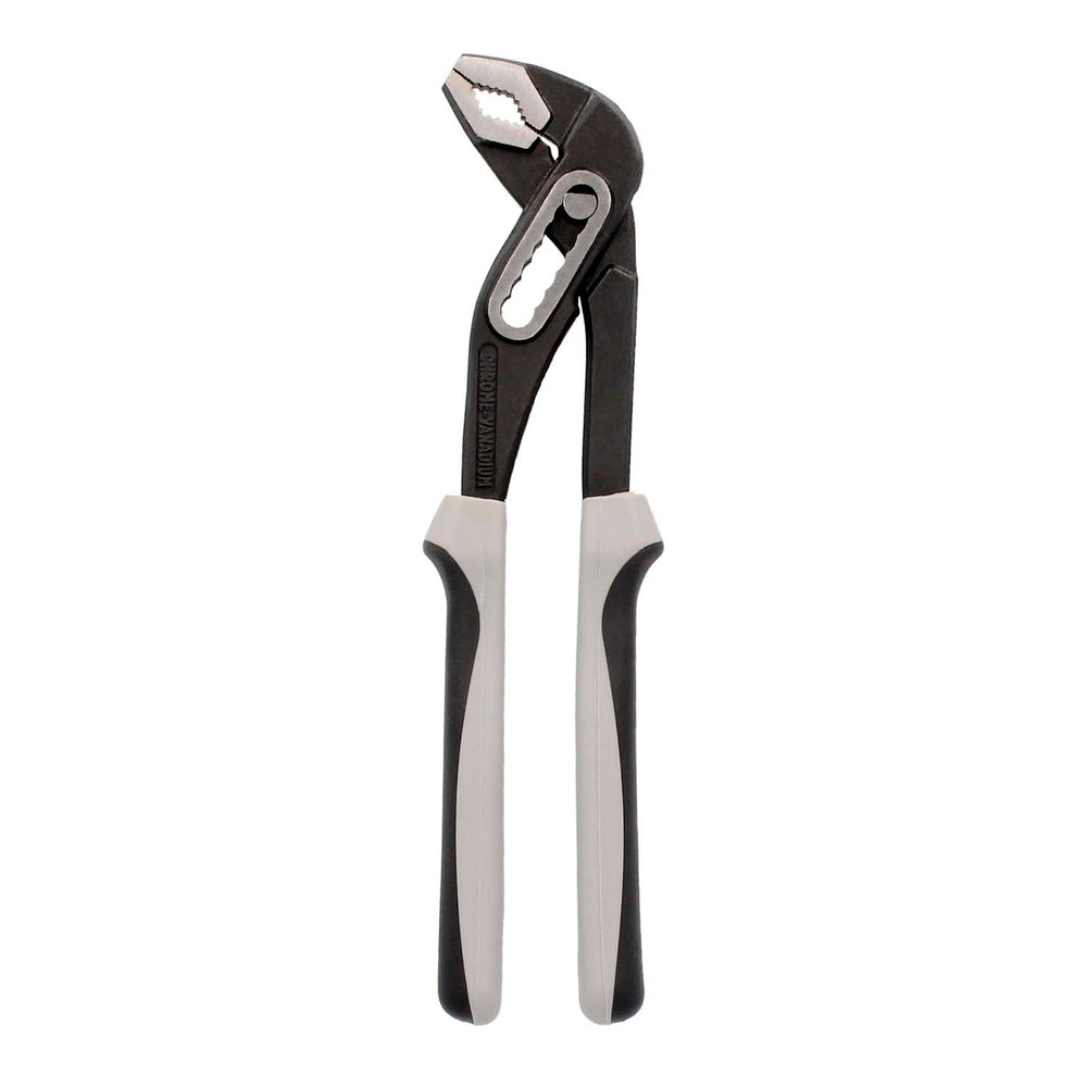 Tenazes de abertura múltipla pretas plus 250 mm cabos em borracha din 8976. Alicate tipo papagaio, alicate extensível, tenazes de canalizador