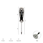 Chave torx aço s2 cabo tpr bimaterial. Medida t06 x ø 3,0 x 75 mm