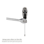 Chave torx aço s2 cabo tpr bimaterial. Medida t06 x ø 3,0 x 75 mm