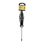 Chave de fendas torx inviolável, aço S2, cabo TPR bimaterial. Medida T25 x Ø 6,0 x 100 mm