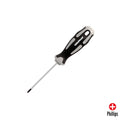 Destornillador phillips acero s2 mango tpr bimaterial. Medida ph 0 - ø 3,0 x 75 mm din5262.