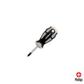 Destornillador phillips acero s2 mango tpr bimaterial. Medida ph 1 x ø 5,0 x 38 mm din5262.