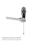 Destornillador phillips acero s2 mango tpr bimaterial. Medida ph 1 x ø 5,0 x 75 mm  din5262.