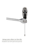 Phillips screwdriver, S2 steel, TPR bi-material handle. Size PH1 x Ø 5.0 x 100 mm DIN5262.