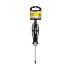 Chave de fendas pozidriv aço S2 cabo TPR bimaterial. Medida PZ1 x Ø 5 x 75 mm DIN5262.