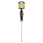 Chave de fenda de ponta ranhurada, aço S2, punho TPR bimaterial. Medida 0,8 x ø 4,0 x 150 mm DIN5265