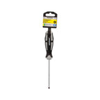Chave de fendas de ponta ranhurada, aço S2, punho TPR bimaterial. Medida 1,0 x Ø 5,0 x 100 mm DIN 5265