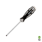 Chave de fendas de ponta ranhurada, aço S2, punho TPR bimaterial. Medida 1,0 x Ø 5,0 x 100 mm DIN 5265