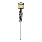 Chave de fendas de ponta ranhurada, aço S2, punho bimaterial TPR. Medida 1,2 x ø 6,0 x 150 mm DIN5265