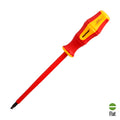 Destornillador plano aislado certificado vde 1.000 v. Medida 1,2 x ø 6,5 x 150 mm destornillador seguridad electricista