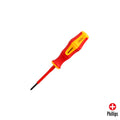 Destornillador phillips aislado certificado vde 1.000 v. Medida ph 0 - 3,0 x 60 mm destornillador seguridad electricista