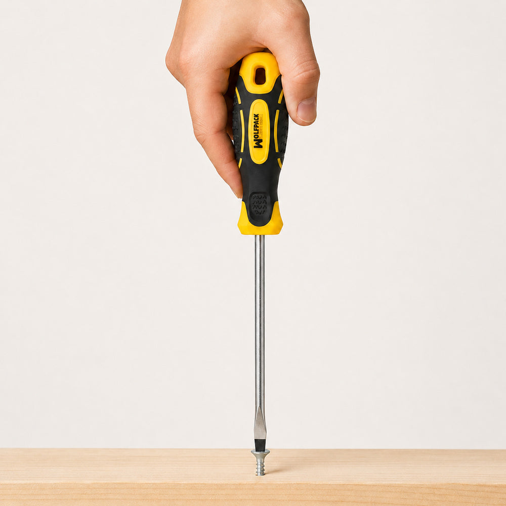 Destornillador bimaterial boca estampada 4x100 mm