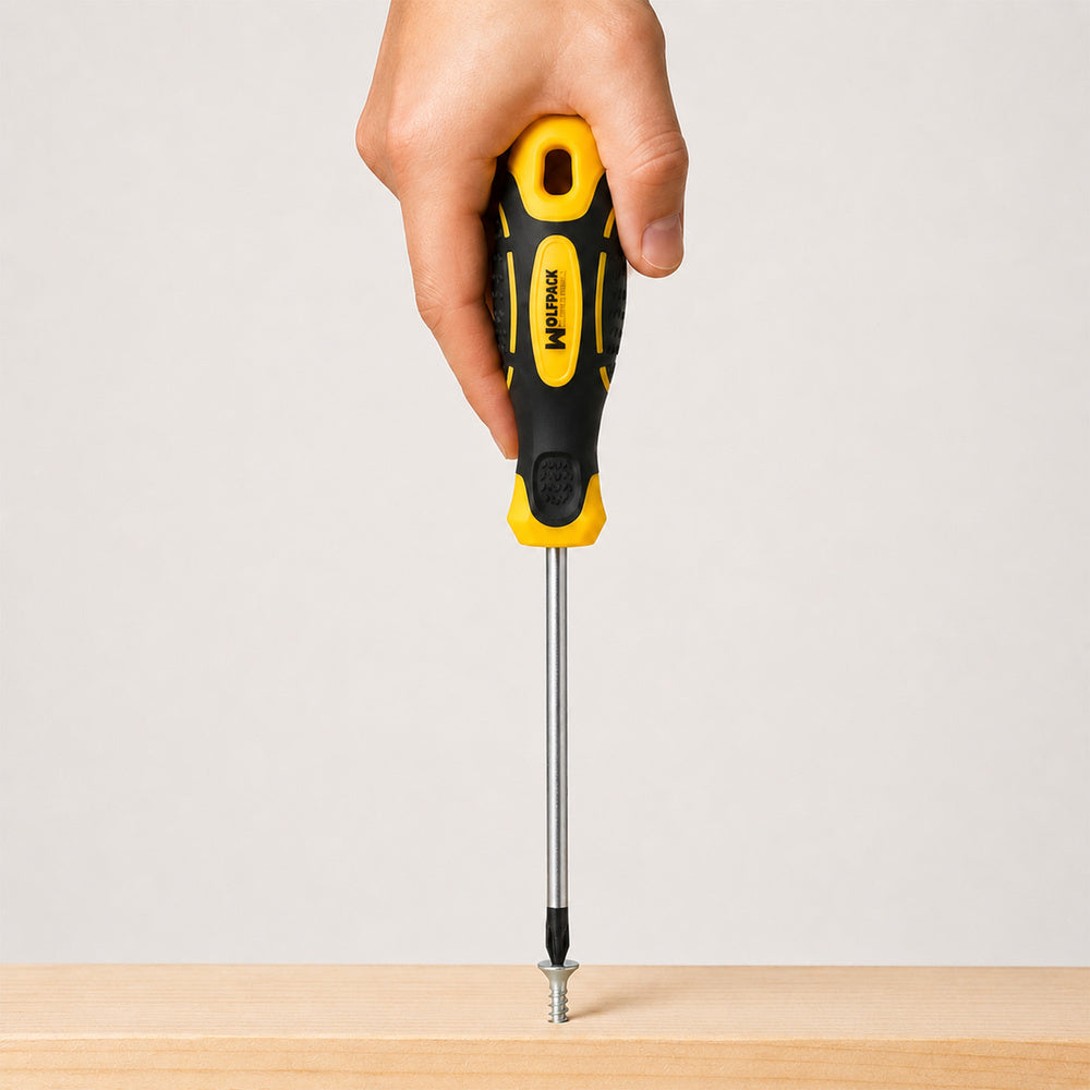 Destornillador mango bimaterial phillips nº 0 / 75 mm destornillador plano, cromo vanadio,