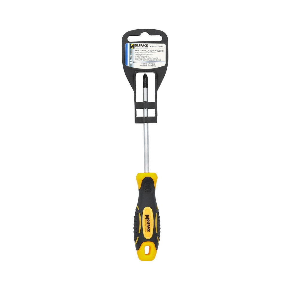 Destornillador bimaterial phillips nº 1 / 100 mm