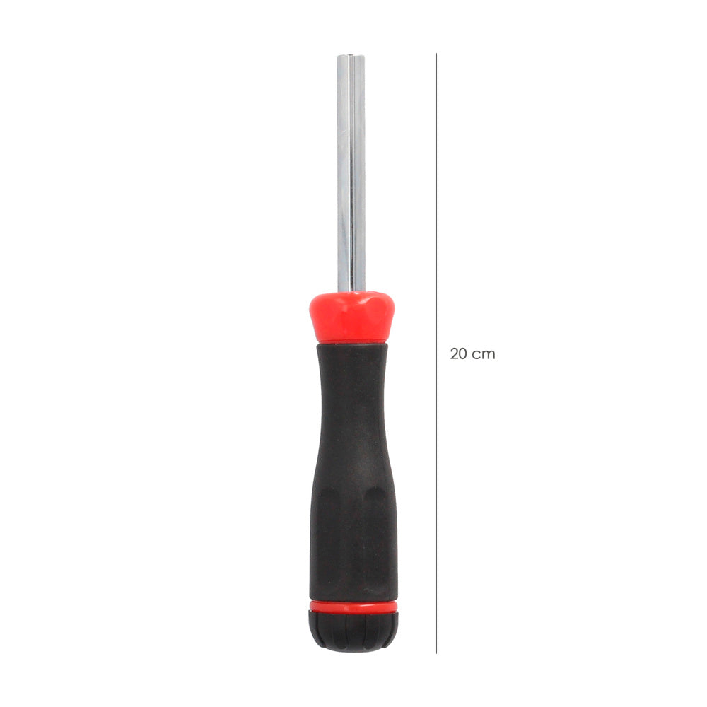 Juego de puntas con destornillador  1/4" 7 piezas. Acero cromo vanadio, kit destorpuntas, puntas destornillador.