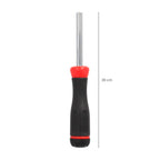 Juego de puntas con destornillador  1/4" 7 piezas. Acero cromo vanadio, kit destorpuntas, puntas destornillador.