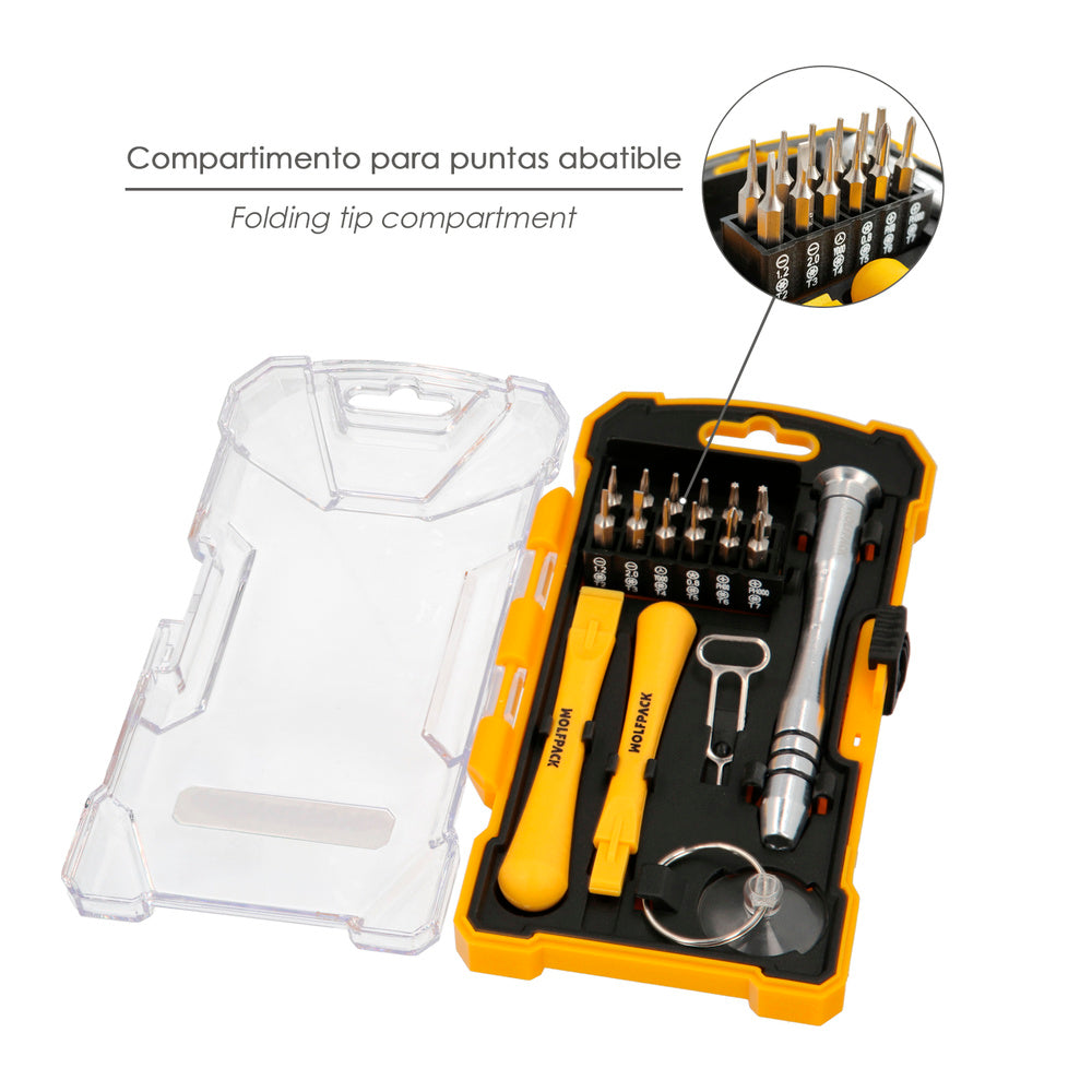 17-piece smartphone repair tool kit