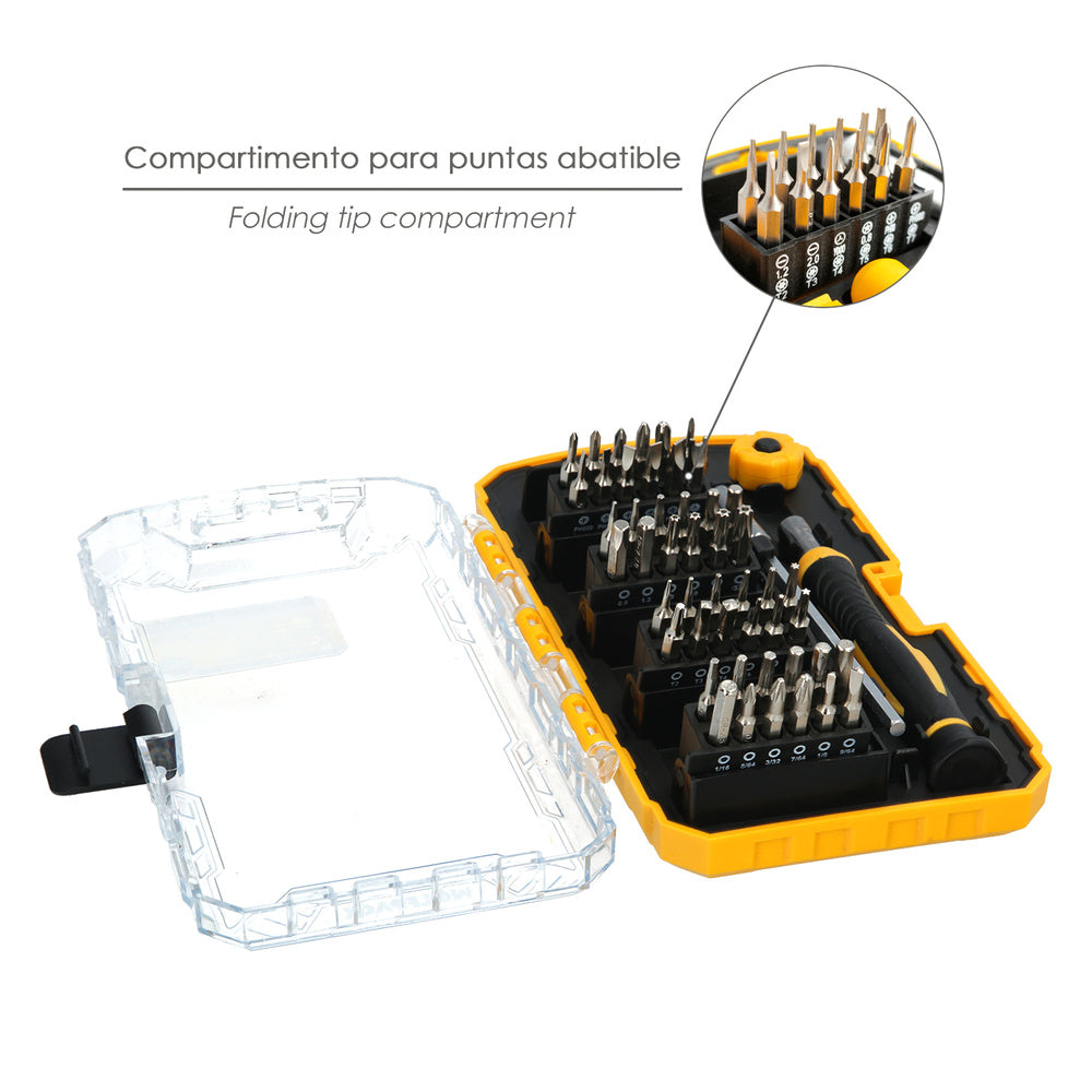 Juego destornilladores precisión con  51 piezas kit reparación herramientas para móviles electrónica