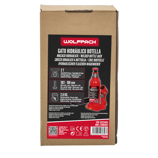 Gato hidráulico botella 3000 kg
