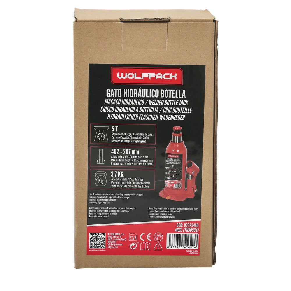 Bottle jack 5000 kg.