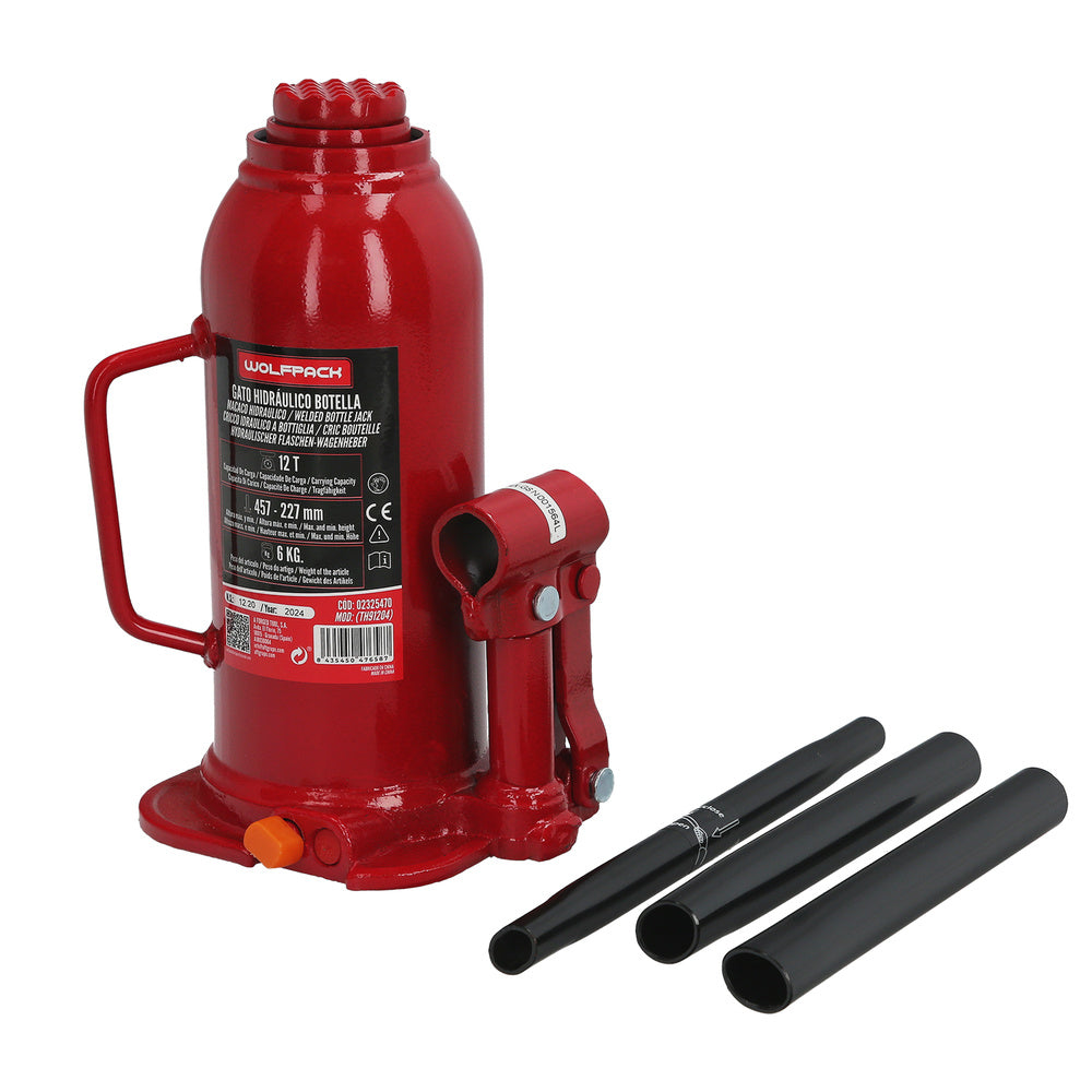 Bottle hydraulic jack 12000 kg.