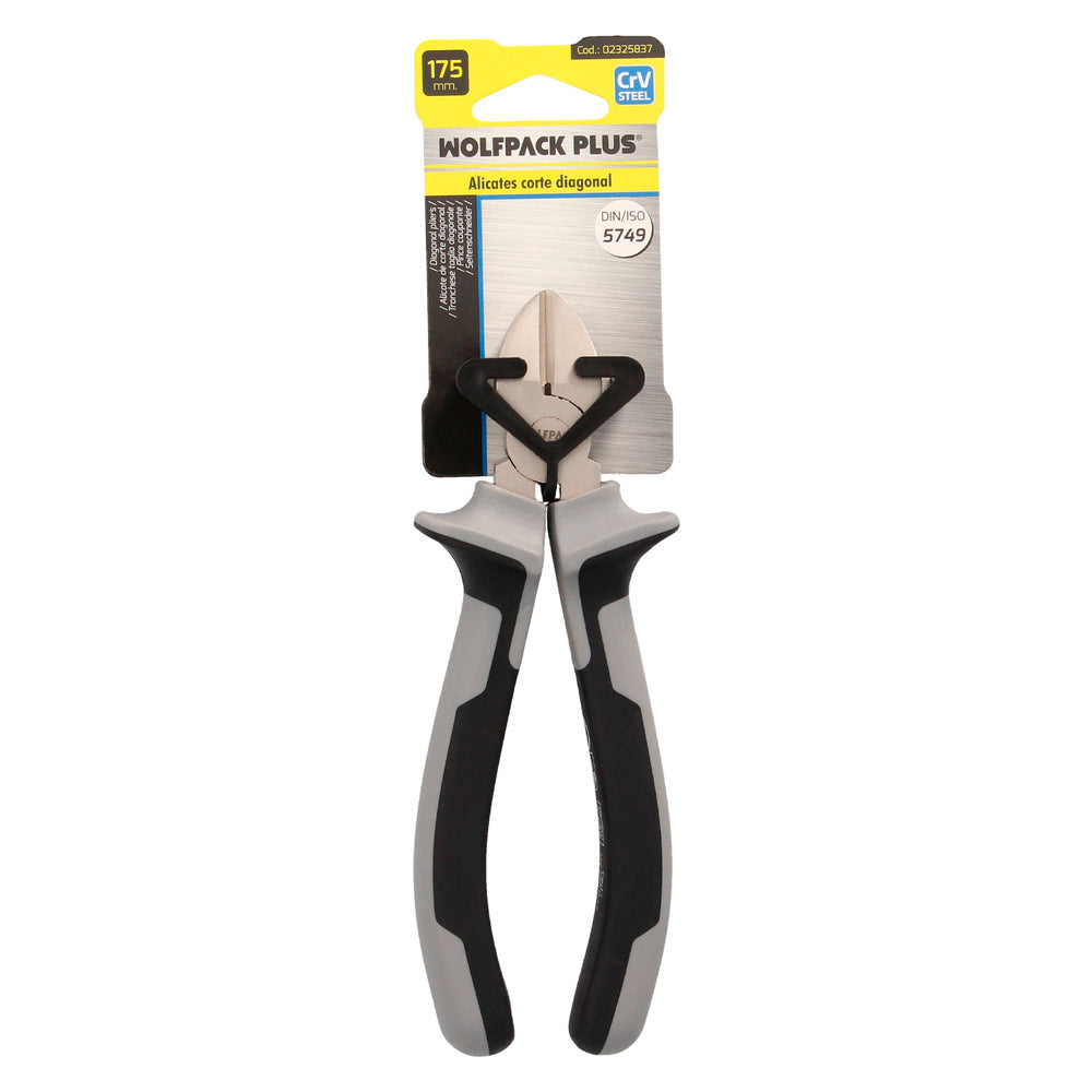 Alicates corte diagonal 175 mm acero cromo vanadio din-iso 5749  pelacables, corta cables, pelador cables