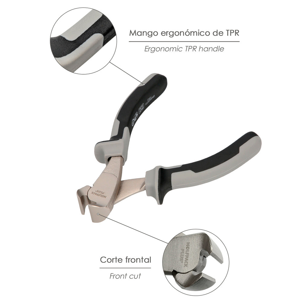 Alicates corte frontal 150 mm acero cromo vanadio din-iso 5748  pelacables, corta cables, pelador cables