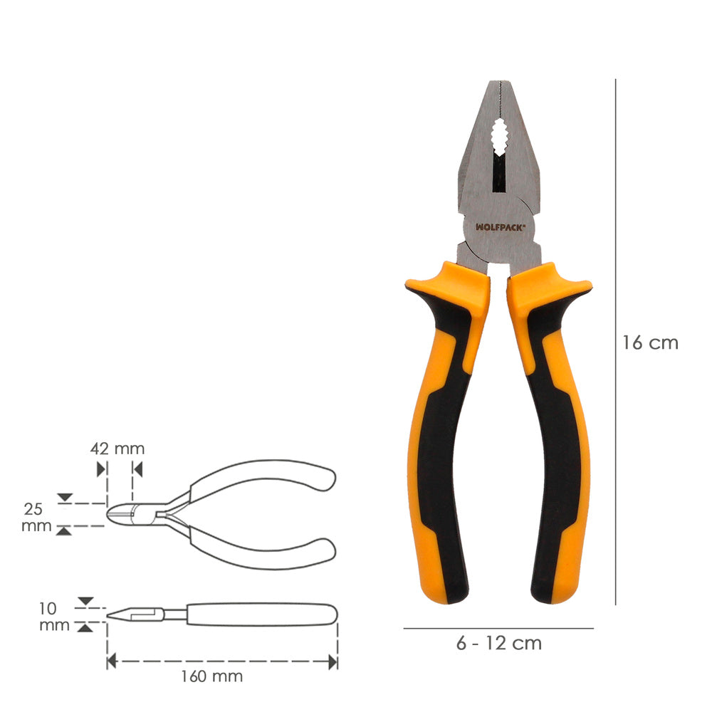 Combination pliers 150 mm steel DIN 5746
