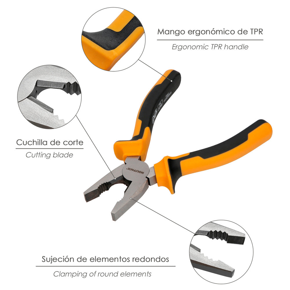 Combination pliers 150 mm steel DIN 5746