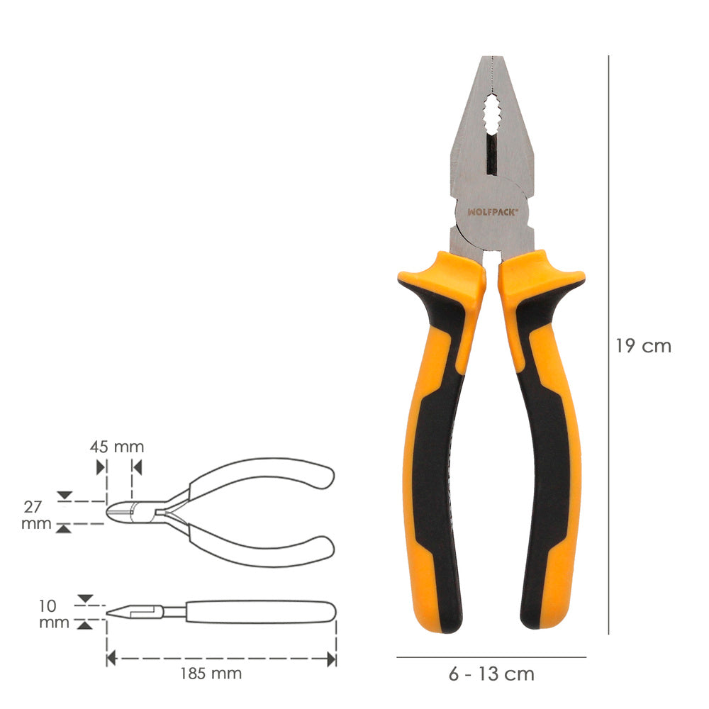 Universal pliers 175 mm steel DIN 5746