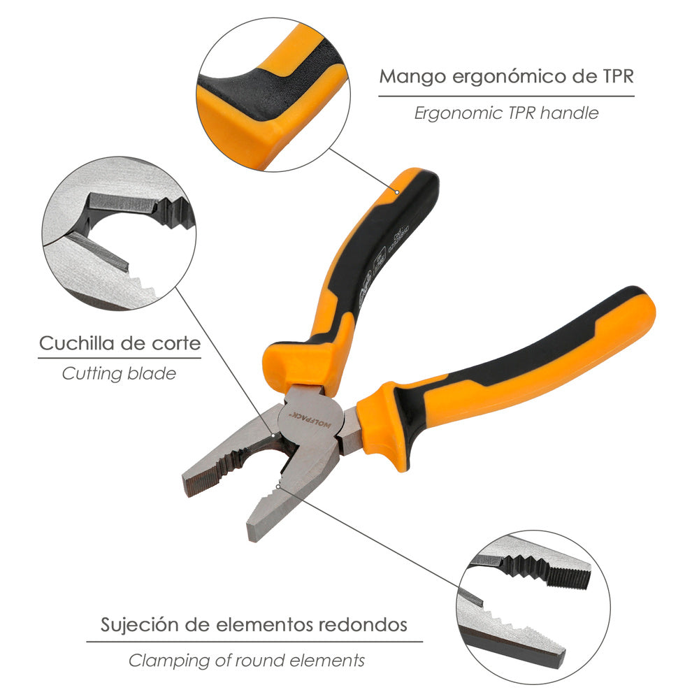 Universal pliers 175 mm steel DIN 5746