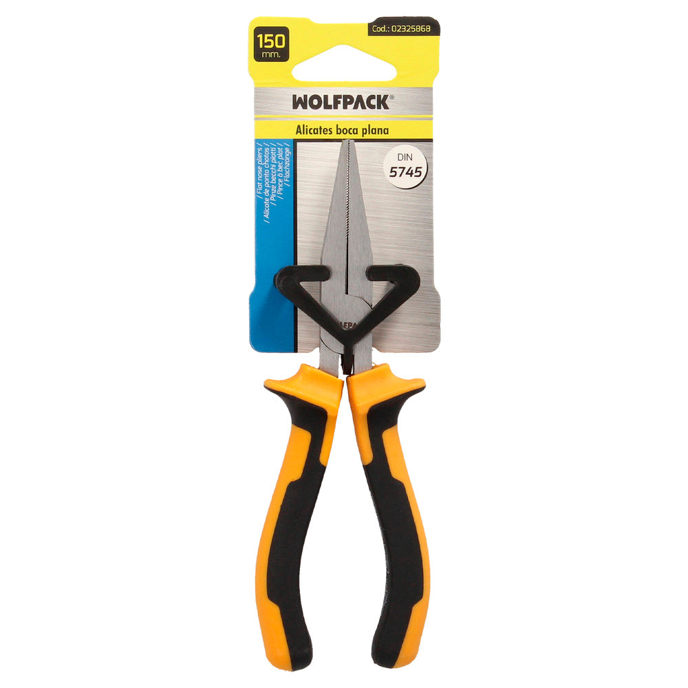 Alicates boca plana 150 mm acero din 5745 alicates punta plana, alicates boca larga,