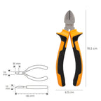 Alicates corte diagonal 175 mm acero din 5749 pelacables, corta cables, pelador cables