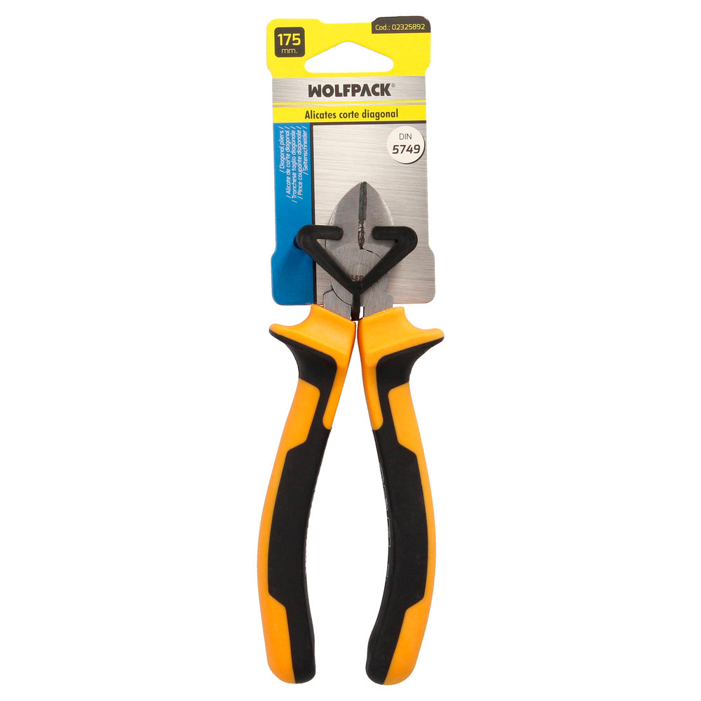 Diagonal cutting pliers 175 mm steel DIN 5749 wire stripper, cable cutter, wire stripper