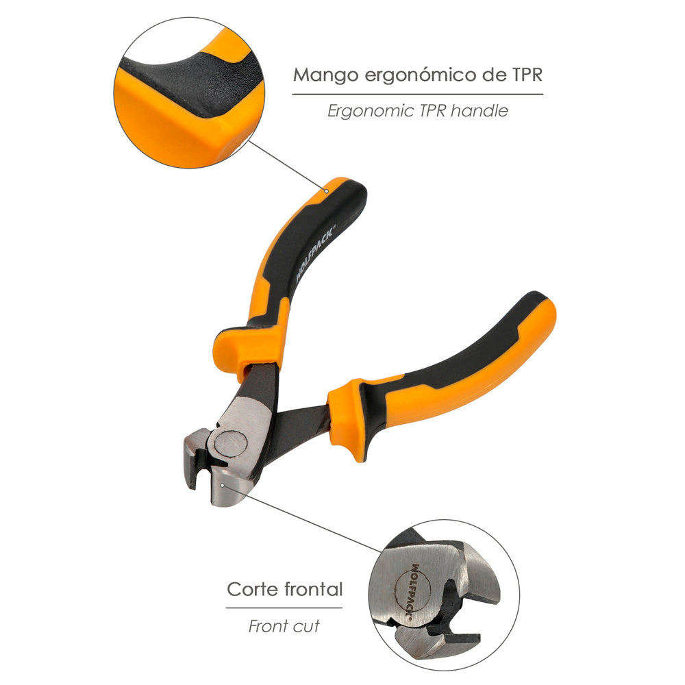 Front cutting pliers 150 mm steel DIN 5745. Wire strippers, cable cutters, cable strippers,