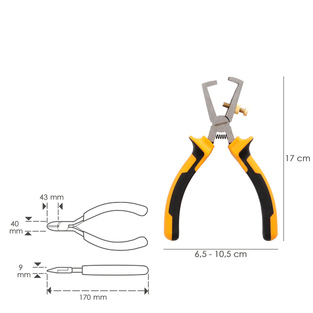 Wire strippers 150 mm steel DIN 5745 wire strippers, cable cutters, cable strippers,