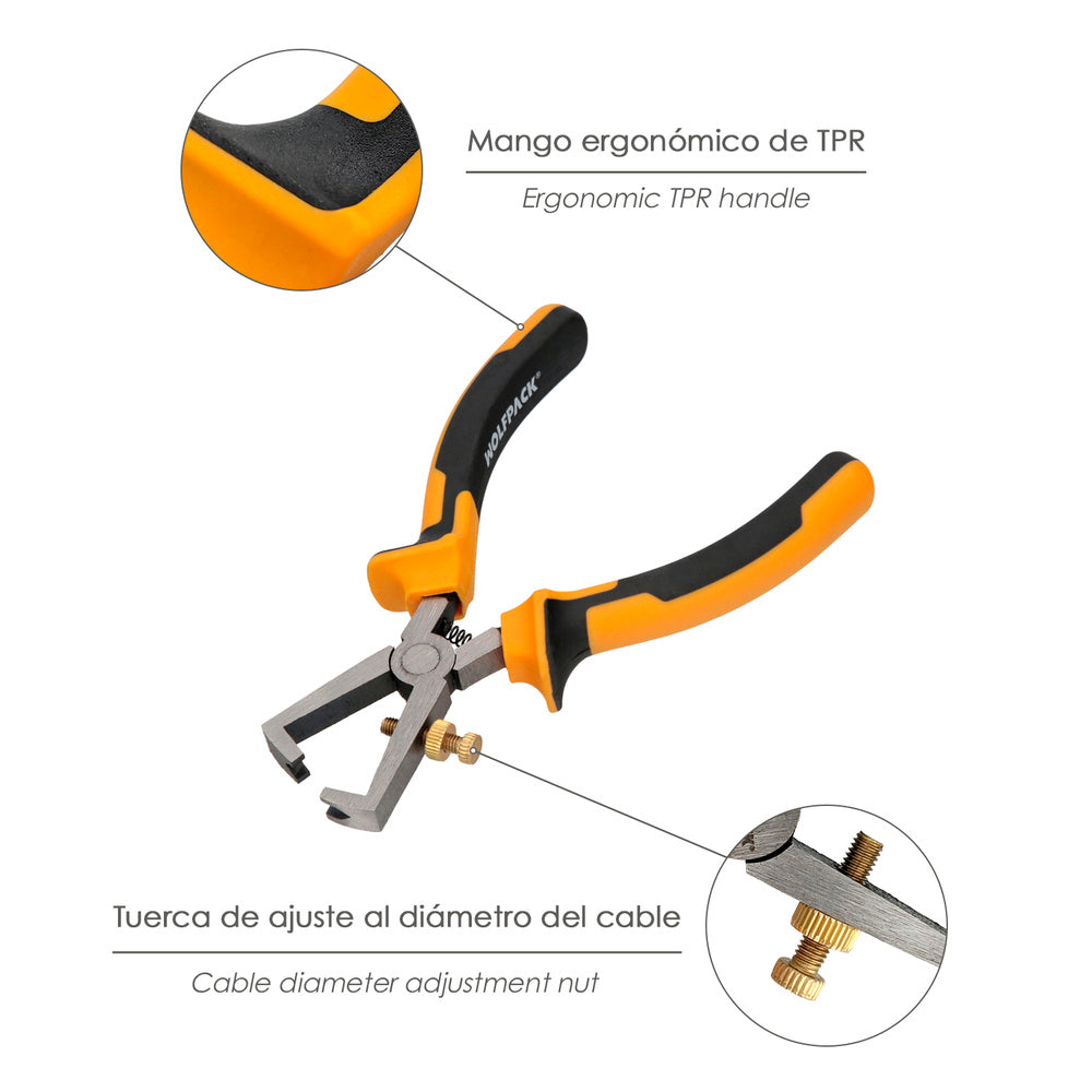 Wire strippers 150 mm steel DIN 5745 wire strippers, cable cutters, cable strippers,