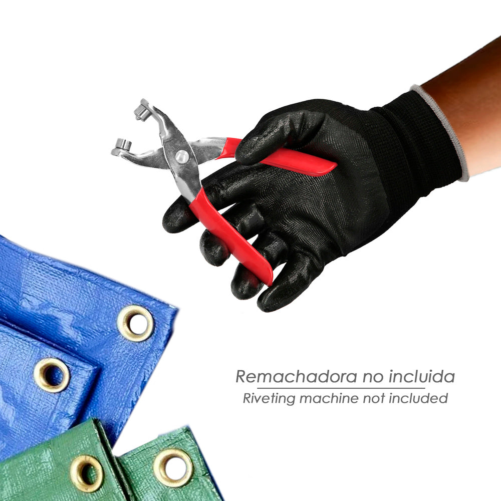 Ilhoses metálicos grandes para lona ø interior 10 mm (saco 100 unidades)