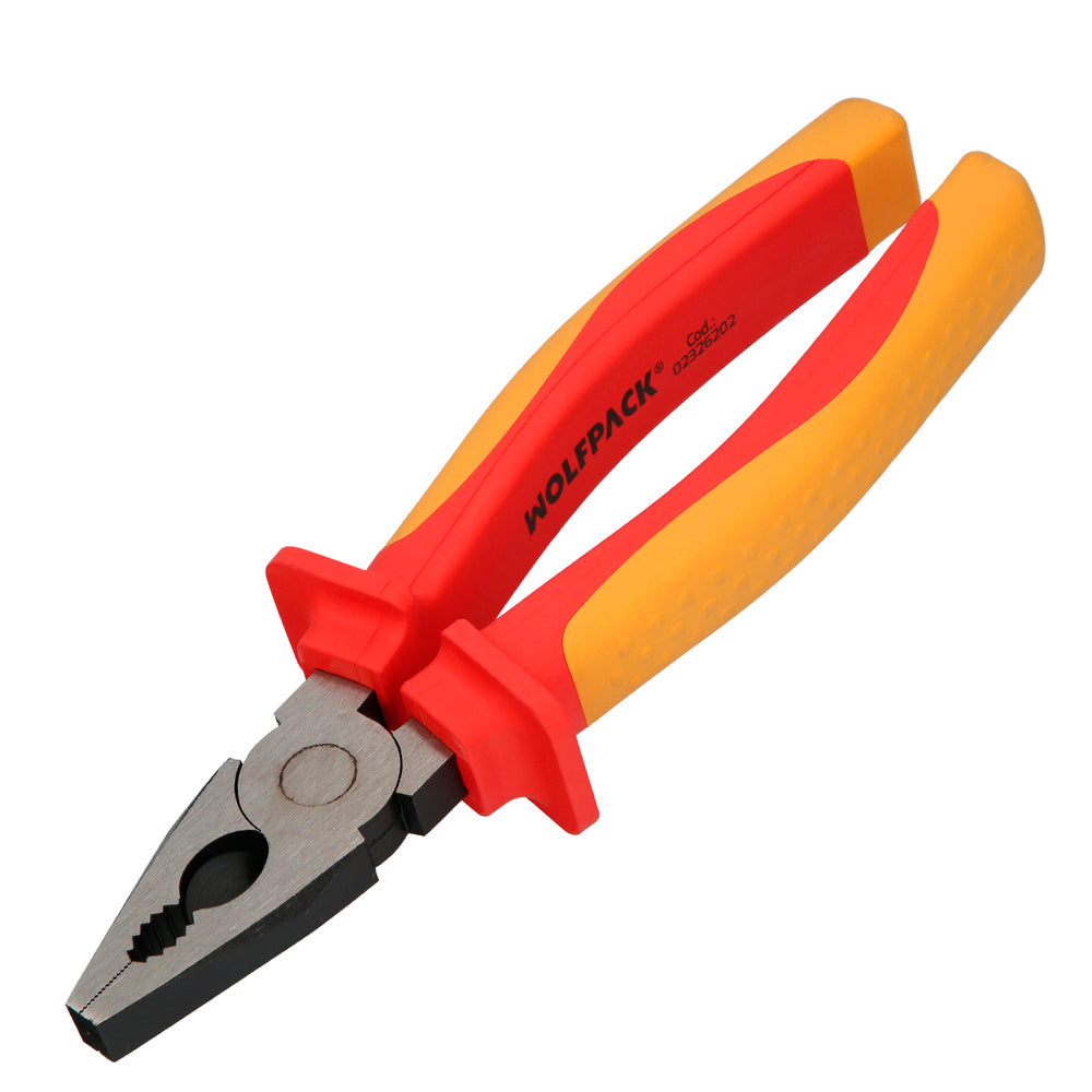 Combination pliers 200 mm insulated handles chrome vanadium steel wire strippers, cable cutters, cable strippers