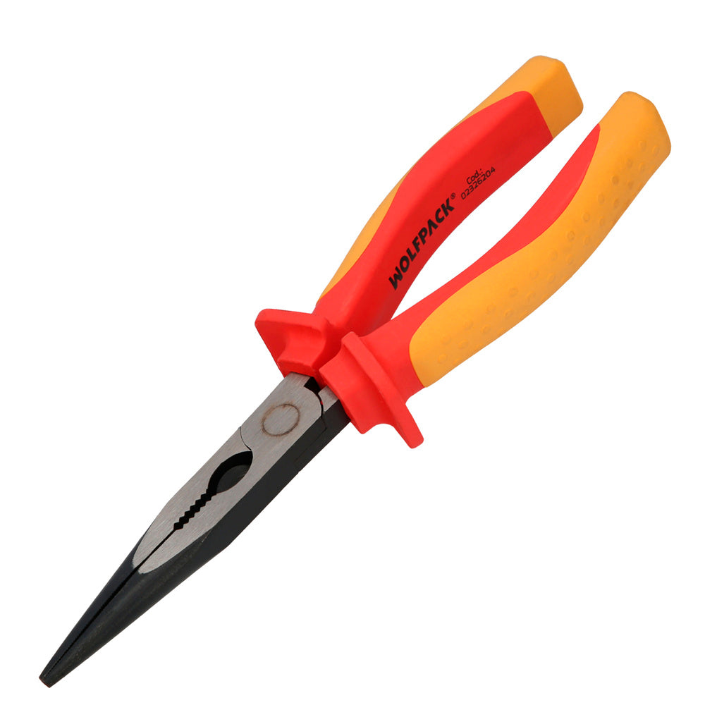Straight-nose pliers 200 mm insulated handles chrome vanadium steel wire strippers, cable cutters, wire strippers