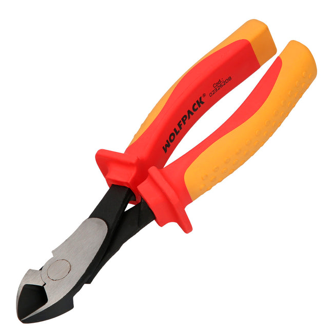 Alicates corte diagonal 180 mm. mangos aislados acero cromo vanadio pelacables, corta cables, pelador cables