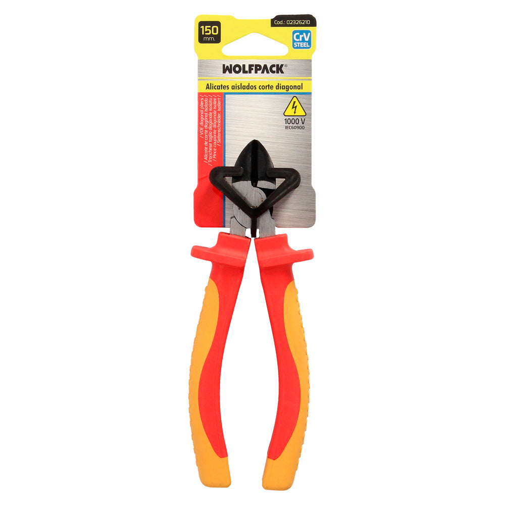 Diagonal cutting pliers 150 mm insulated handles chrome vanadium steel wire strippers, cable cutters, wire strippers