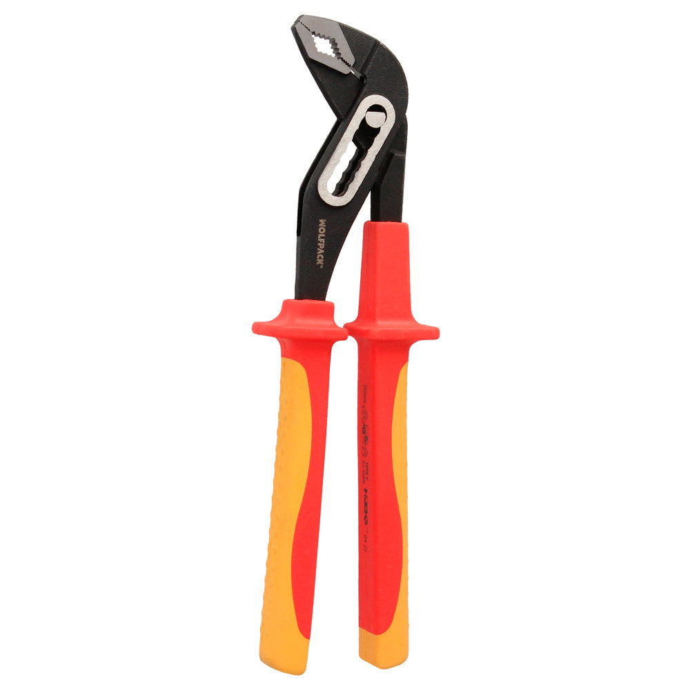 Multiple opening pliers 240 mm VDE 1,000 V insulated handles. Chrome vanadium steel