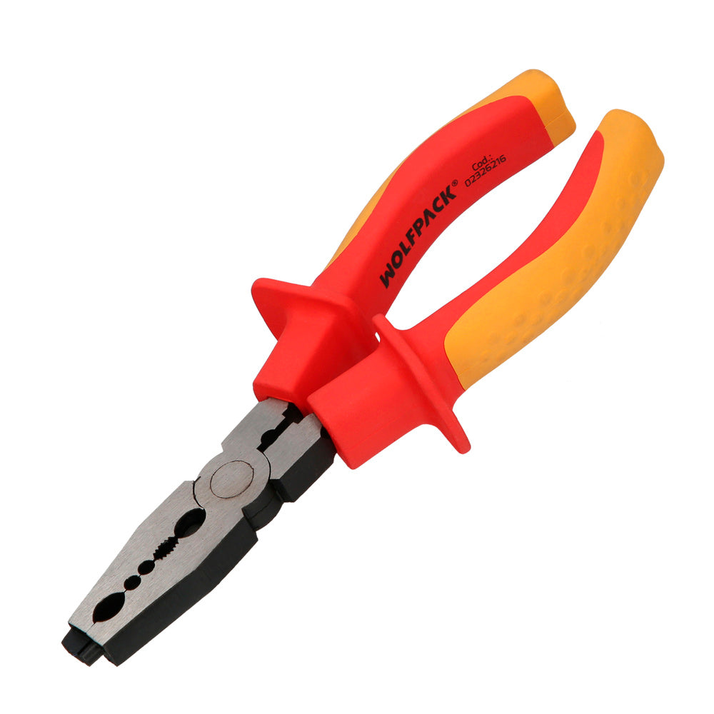 Multi-function wire stripper pliers 150 mm insulated handles chrome vanadium steel wire stripper, cable cutter, cable peeler
