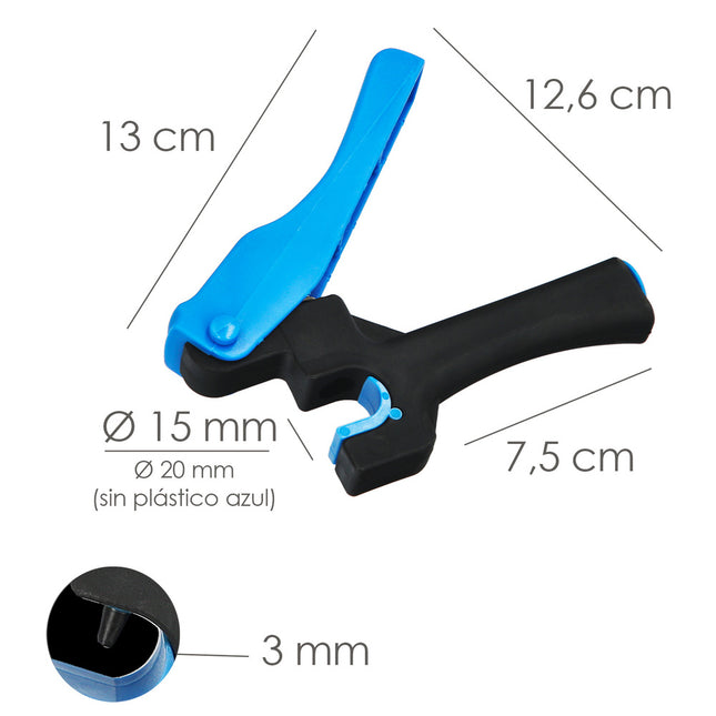 Pistola sacabocados para tubo de riego / goteros / goteos ø 3 mm. punzon tubos riego