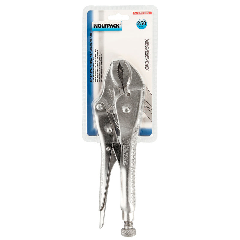 Mordaza wolfpack poligrip curva 25x250 mm