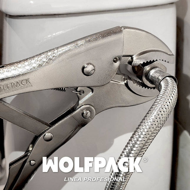 Mordaza wolfpack poligrip curva 25x250 mm