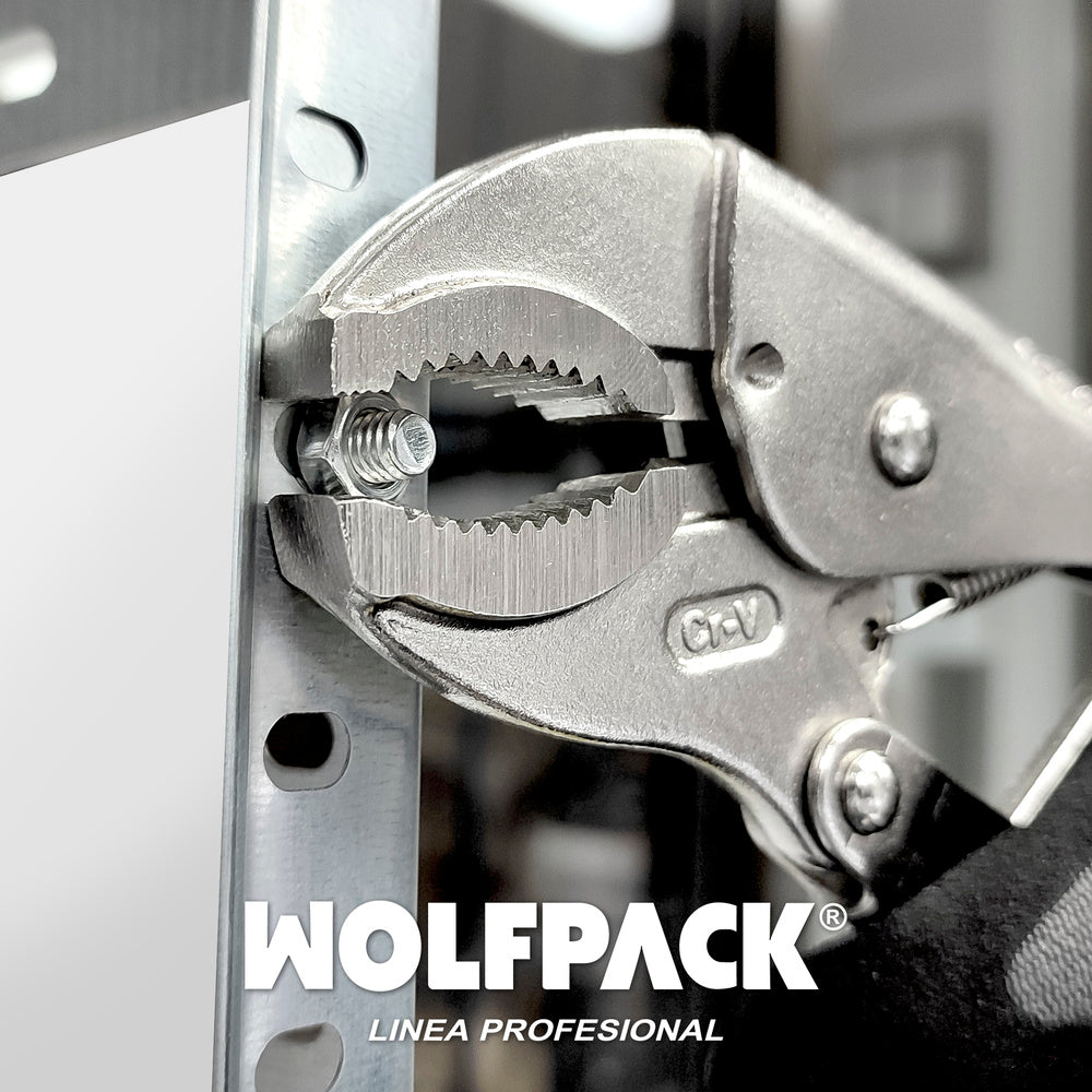 Mordaza wolfpack poligrip curva 25x250 mm