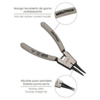 Alicates arandelas exteriores recto 125 mm acero din 5254. Anillos de presión, anillos de retención, arandelas circlips