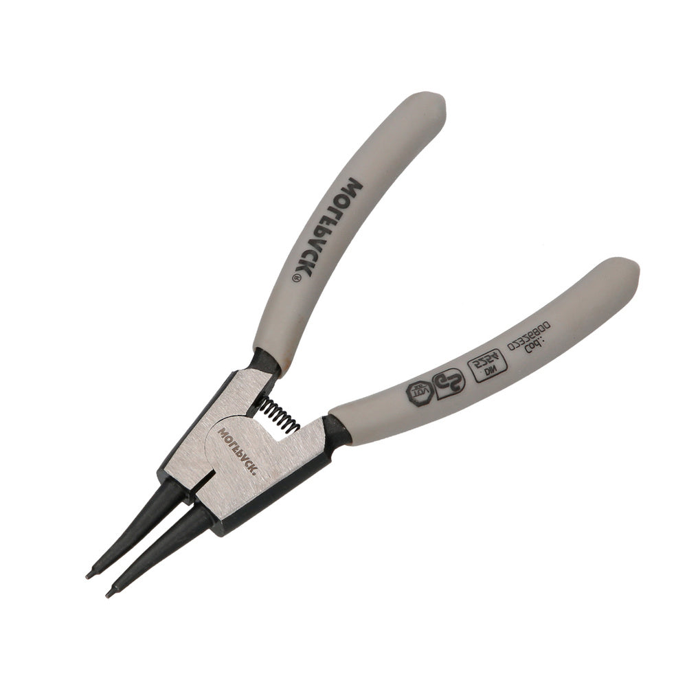 External straight circlip pliers 125 mm steel DIN 5254. Pressure rings, retaining rings, circlips